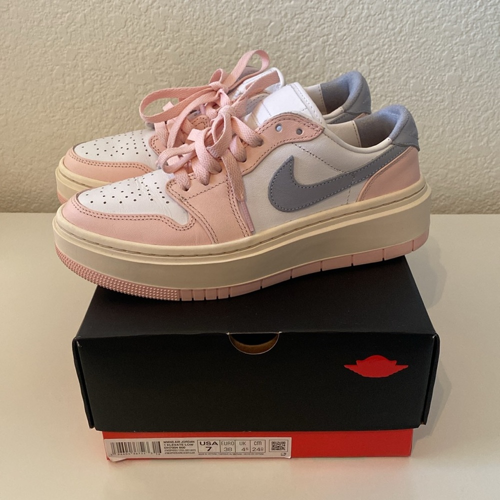 Air Jordan 1 Elevate Low Pink and Gray Sneakers
